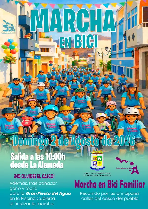 Cartel Marcha En Bici 2026 (la Aldea)