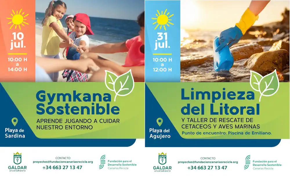 Gáldar organiza en julio dos nuevas actividades de sensibilización ambiental en el litoral del municipio