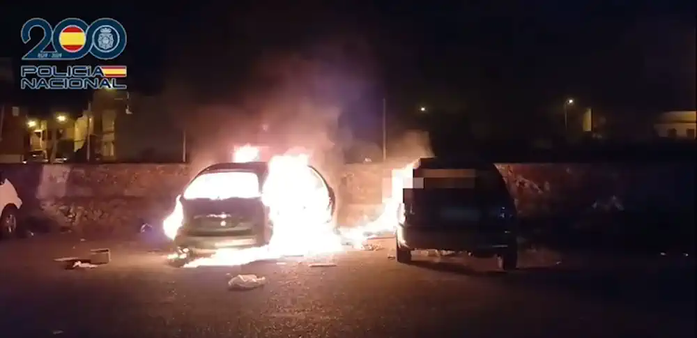 Coche Incendiado Telde