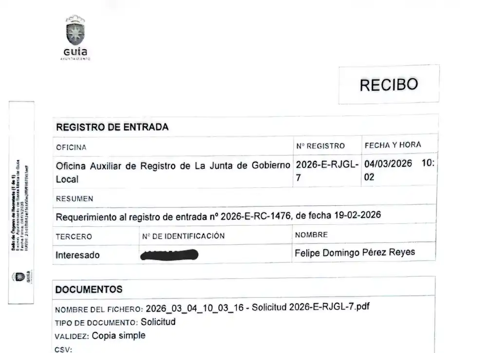 Felipe Pérez invita al alcalde a que demuestre con hechos la transparencia que proclama