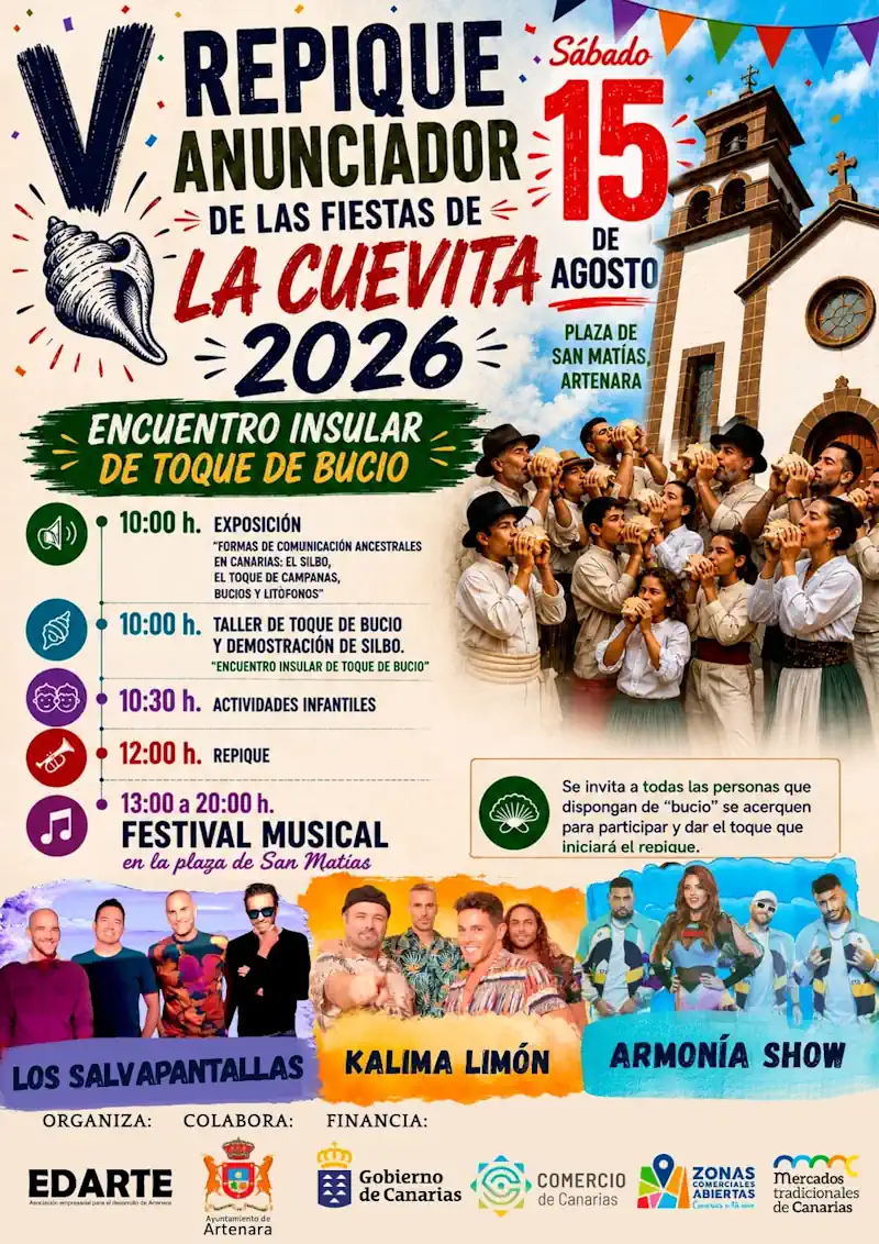 Artenara Replique Anunciador De Las Fiestas De La Cuevita 2026