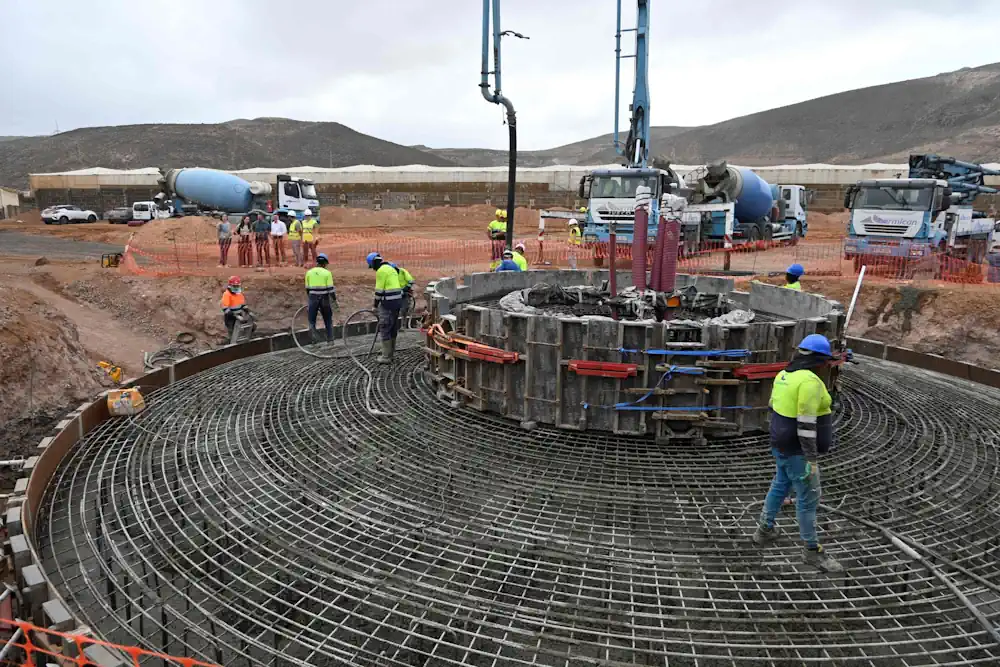 Construcción Del Tercer Aerogenerador Del Parque Eólico Botija Gáldar