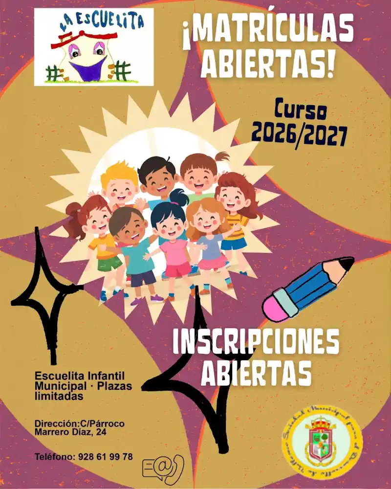 La Escuelita Infantil de Valleseco abre la matrícula para el curso 2026/2027