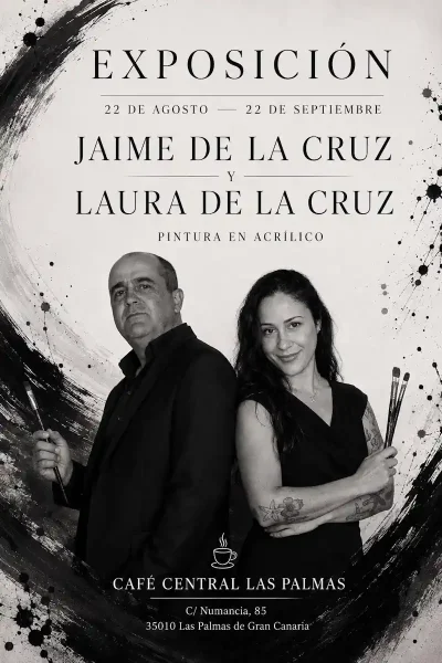 Jaime y Laura de la Cruz: dos generaciones unidas por la pintura en Las Palmas