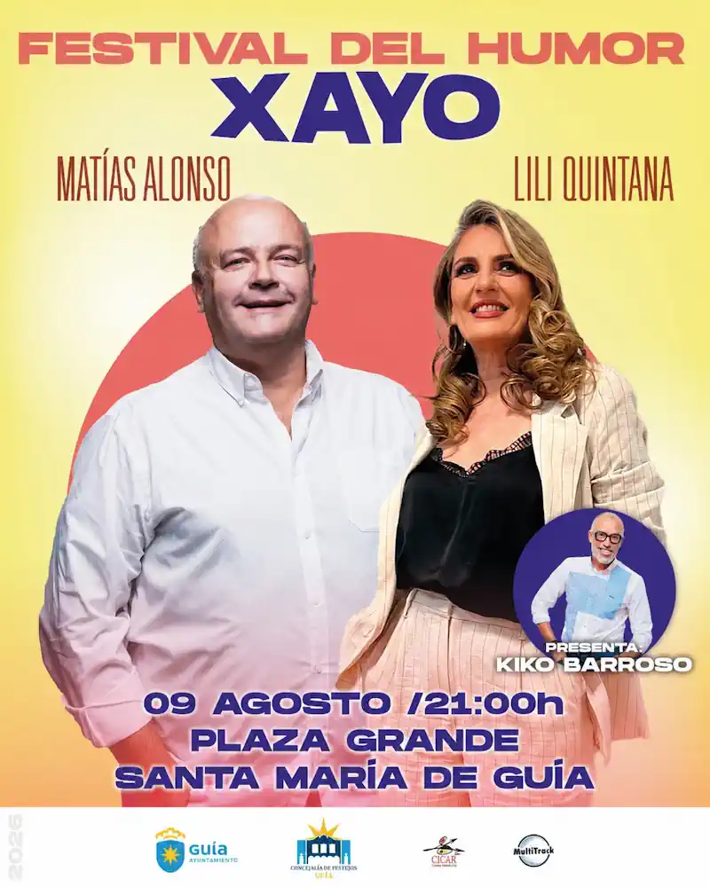 Matías Alonso y Lili Quintana actuarán este domingo en el Festival del Humor ‘Xayo’ que celebra Guía
