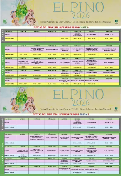 El aparcamiento de la Estación de Guaguas permanece abierto los días de eventos de las Fiestas del Pino