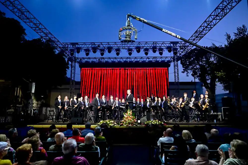 La Banda Municipal Ciudad De Guía En El Concierto De Las Fiestas Patronales Del Pasado Año