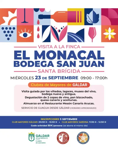 Los Clubes de Mayores de Gáldar y Sardina organizan una visita a la Finca El Mocanal, en Santa Brígida