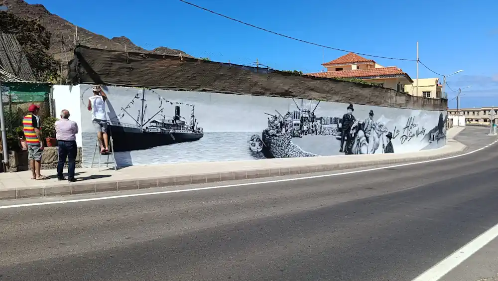 La Aldea de San Nicolás contará con un nuevo mural conmemorativo en recuerdo del Centenario del Fin del Pleito