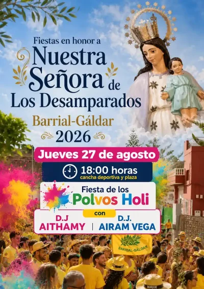 Los Polvos Holi tiñen de color este jueves a Barrial en una de las jornadas más esperadas por la juventud