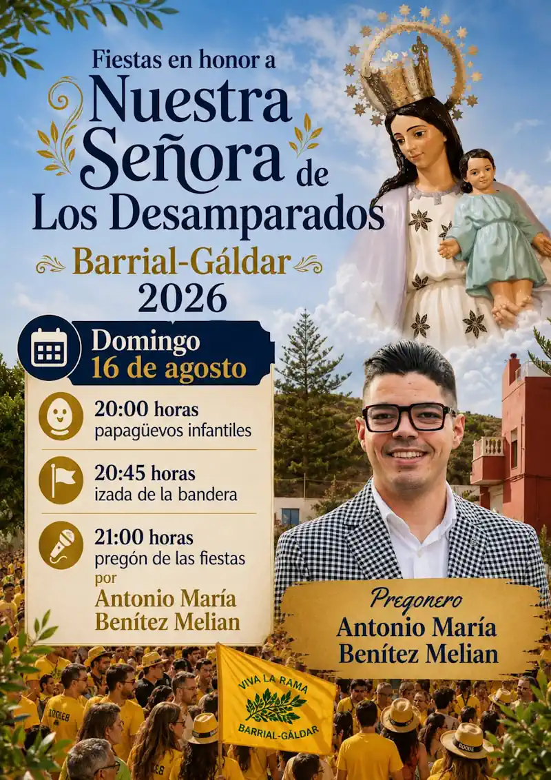 Antonio María Benítez pregonará las fiestas de Barrial este domingo