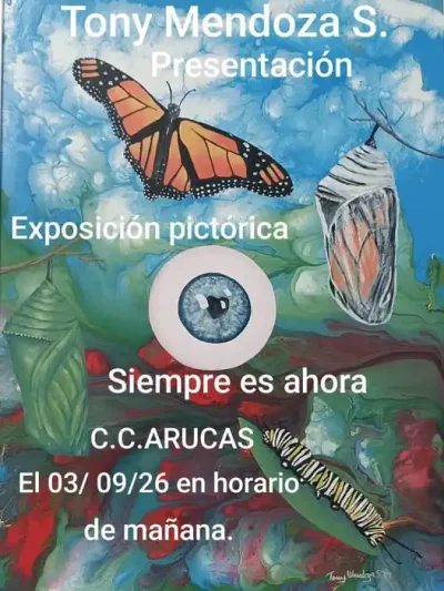 Tony Mendoza Santana presenta en Arucas su exposición pictórica «Siempre es ahora»