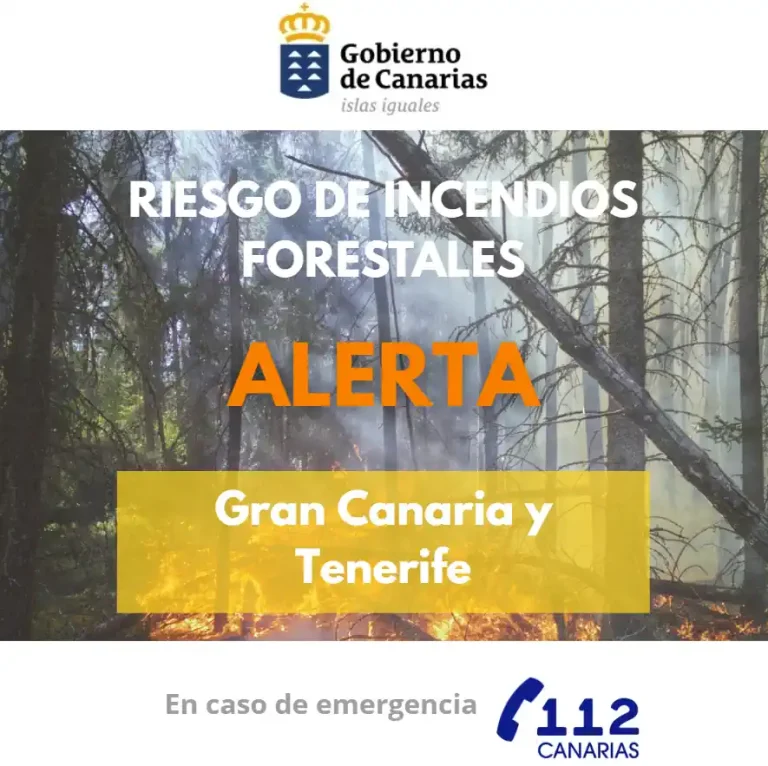 Situacion De Alerta Por Riesgo De Incendios Forestales En Gran Canaria Y Tenerife