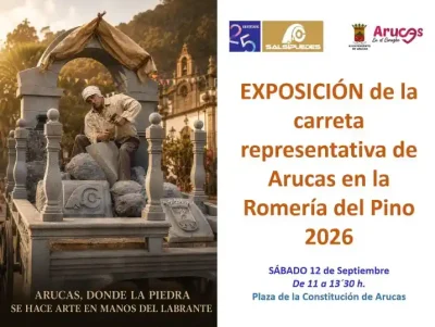 Arucas acerca a la ciudadanía la carreta institucional con la que participó en la Romería del Pino