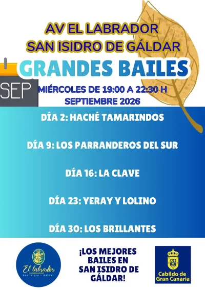 San Isidro de Gáldar prepara cinco grandes noches de baile durante septiembre