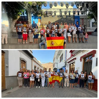 La Aldea muestra su apoyo a Ceuta con una concentración ciudadana