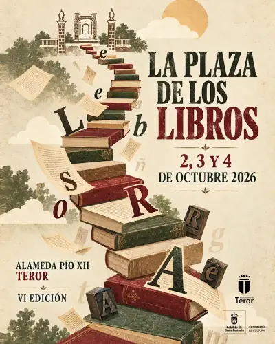 La ‘Plaza de los Libros’ de Teror abre del 2 al 4 de octubre en la Alameda Pío XII