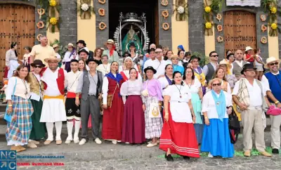 La Peña de San Roque vuelve a cumplir con la Virgen de Guía en la Romería de Las Marías