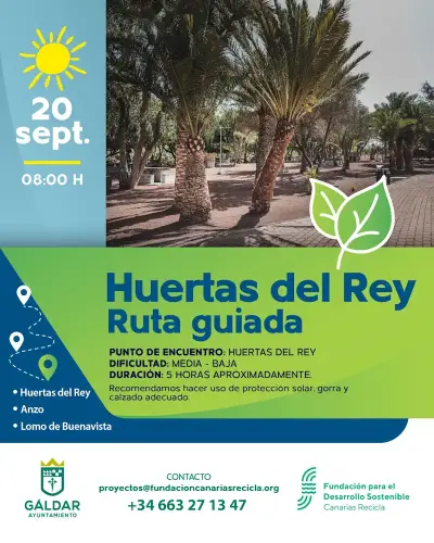 Gáldar organiza una ruta guiada por Huertas del Rey el próximo 20 de septiembre