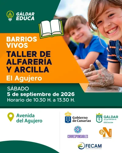 El Agujero acoge la tercera parada de Barrios Vivos con un taller de alfarería y arcilla