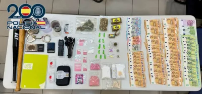 La Policía Nacional desmantela un punto de venta de drogas en la zona de la Garita y detiene a dos personas