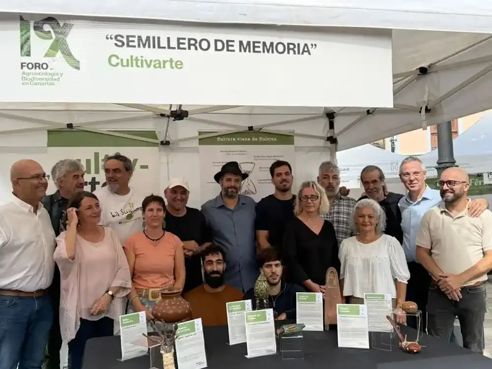 Celebracion del IX Foro de Agroecologia y Biodiversidad de Canarias en la Plaza de Santiago