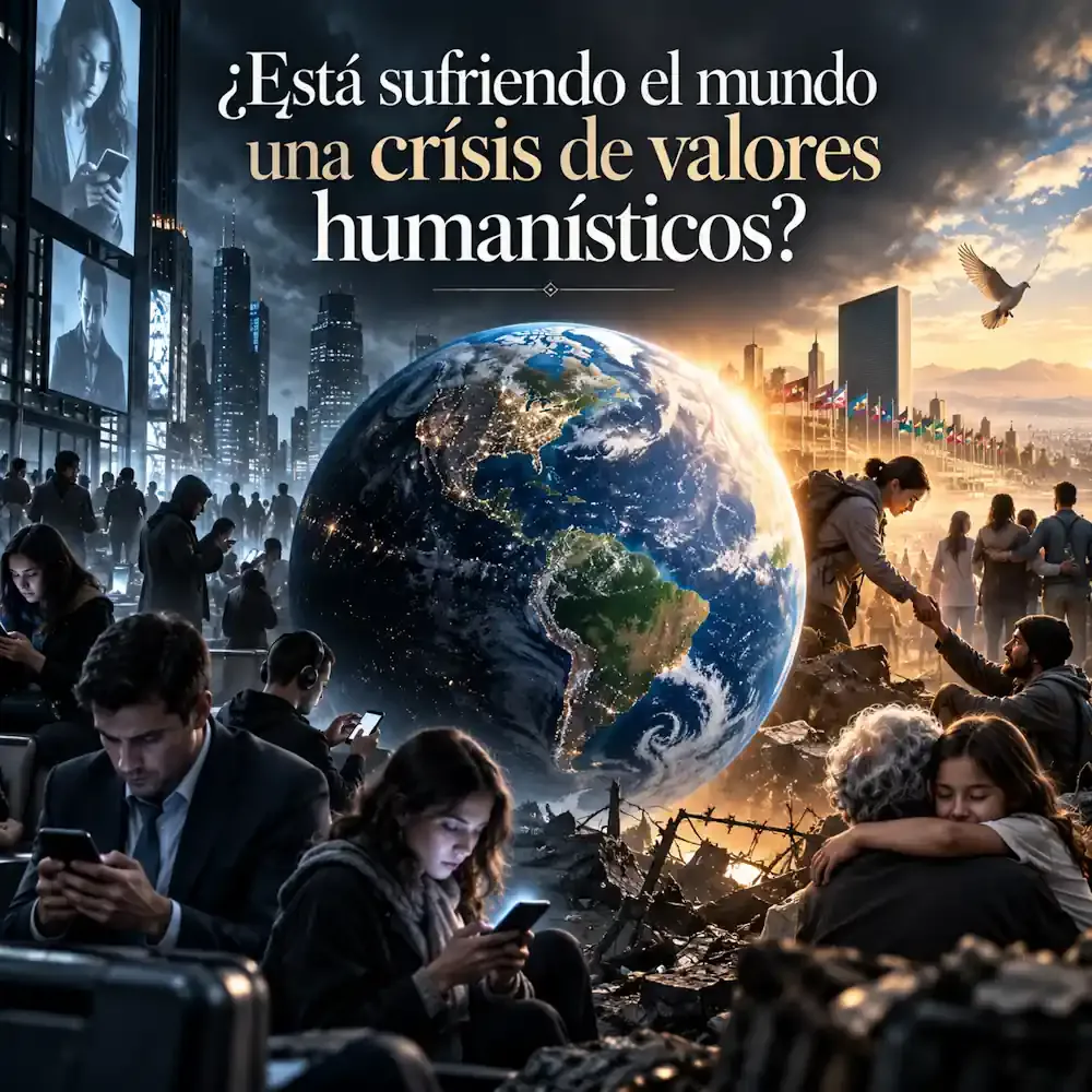 Esta sufriendo una crisis de valores humanisticos