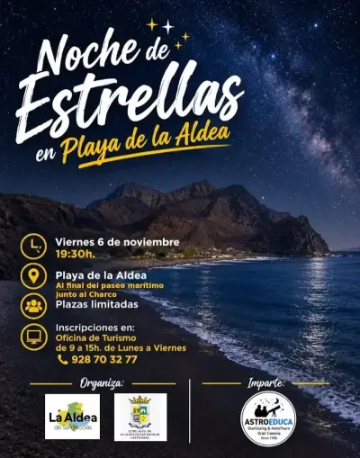 Noche de Estrellas Playa La Aldea