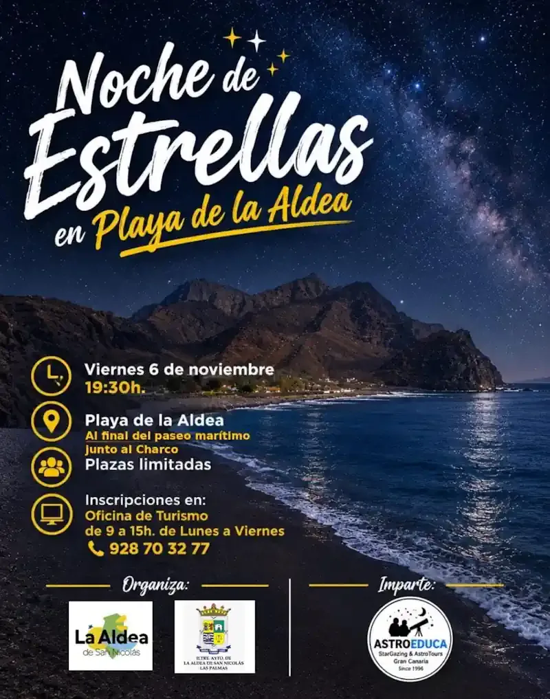Noche de Estrellas Playa La Aldea