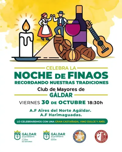 Noche de Finaos en el Club de Mayores