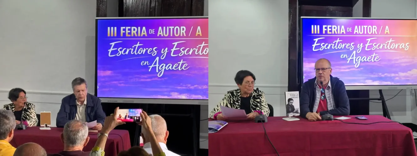 Agel Ruiz Quesada Y Juan Benitez Iii Feria Del Autor Agaete
