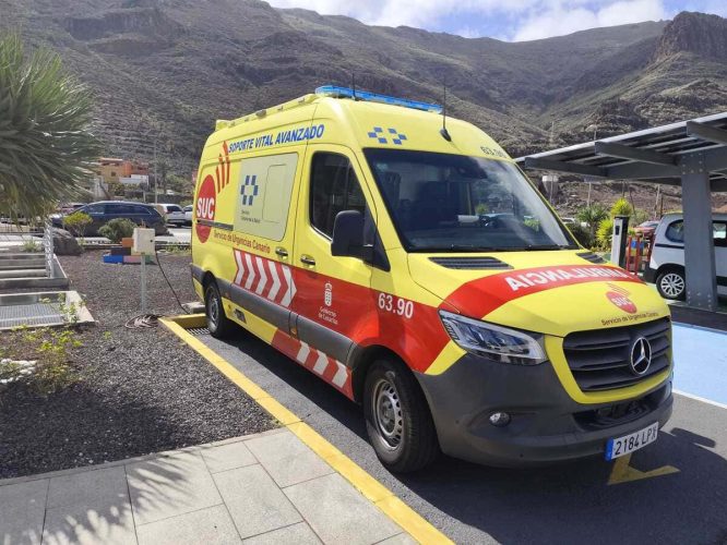 Ambulancia medicalizada en La Gomera