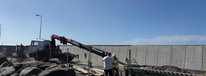 Avanzan las obras en el refugio pesquero Avanzan las obras en el refugio pesquero