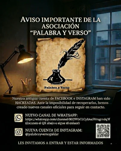 Aviso Palabra Y Verso