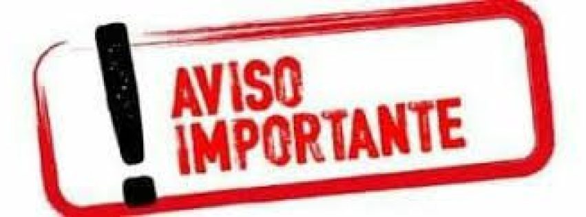 Aviso importante