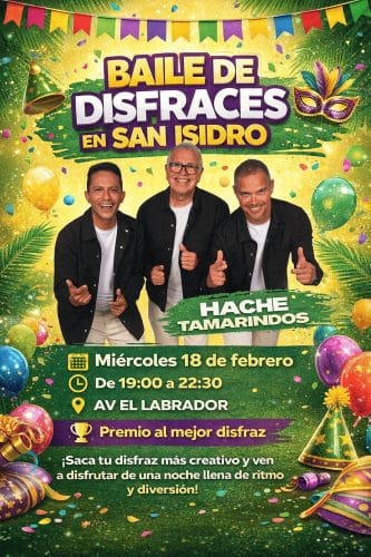 Baile De Disfraces En San Isidro De Gáldar Con Actuación De Haché Tamarindos