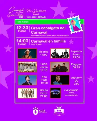 Cartel Carnaval En Familia SÁbado 7