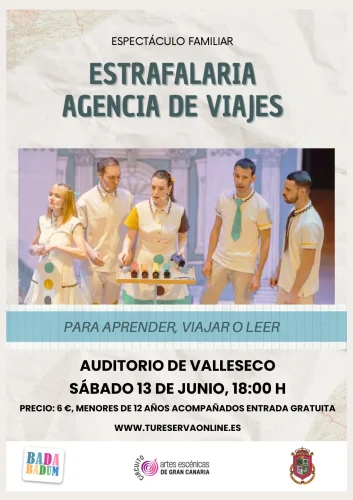 Cartel Estrafalaria Agencia Valleseco