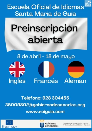 Cartel PreinscriciÓn Eoi GuÍa