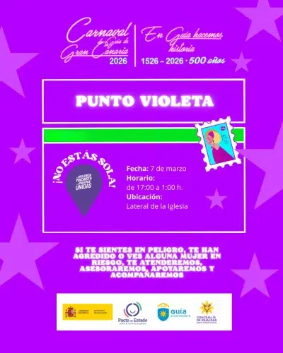 Cartel Punto Violeta Carnaval GuÍa