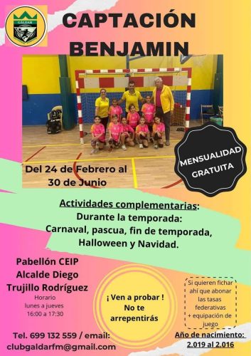 Captación Balonmano Femenino Gáldar