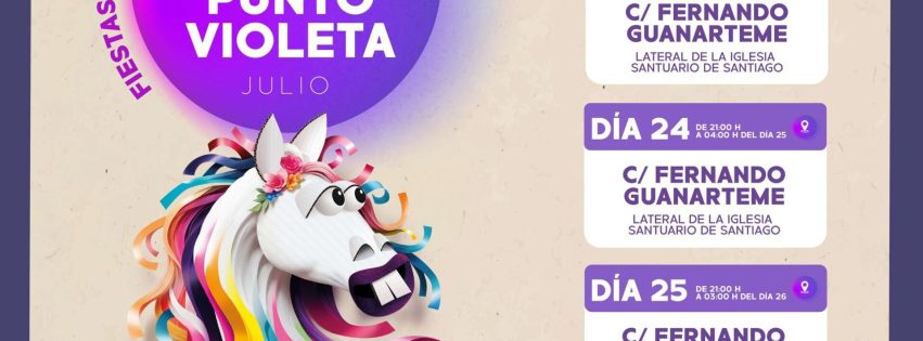 Cartel Puntos Violeta