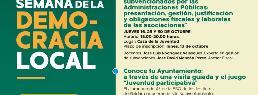 Cartel Semana de la Democracia Local 3
