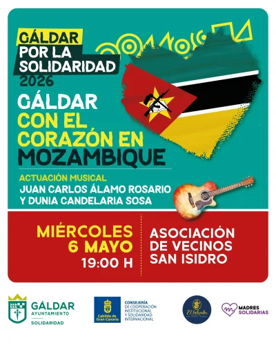 Cartel De Gáldar Con El Corazón En Mozambique