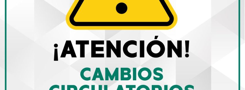 Cartel de cambios circulatorios 6