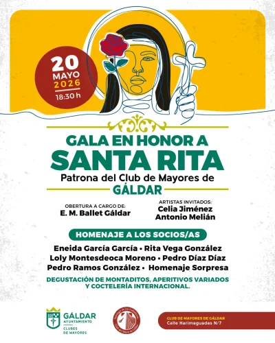 Cartel De La Gala En Honor A Santa Rita
