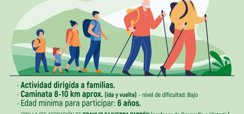 Cartel de senderismo a la montaña de Gáldar