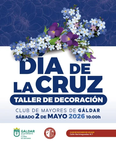 Cartel Del Taller De Decoración Por El Día De La Cruz