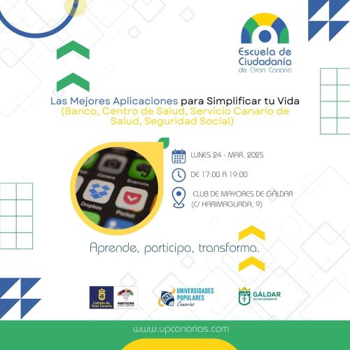 Cartel Del Taller De La Escuela De Ciudadanía De Gran Canaria