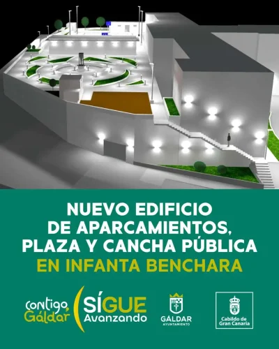 Cartel Nuevo Edificio En Gáldar